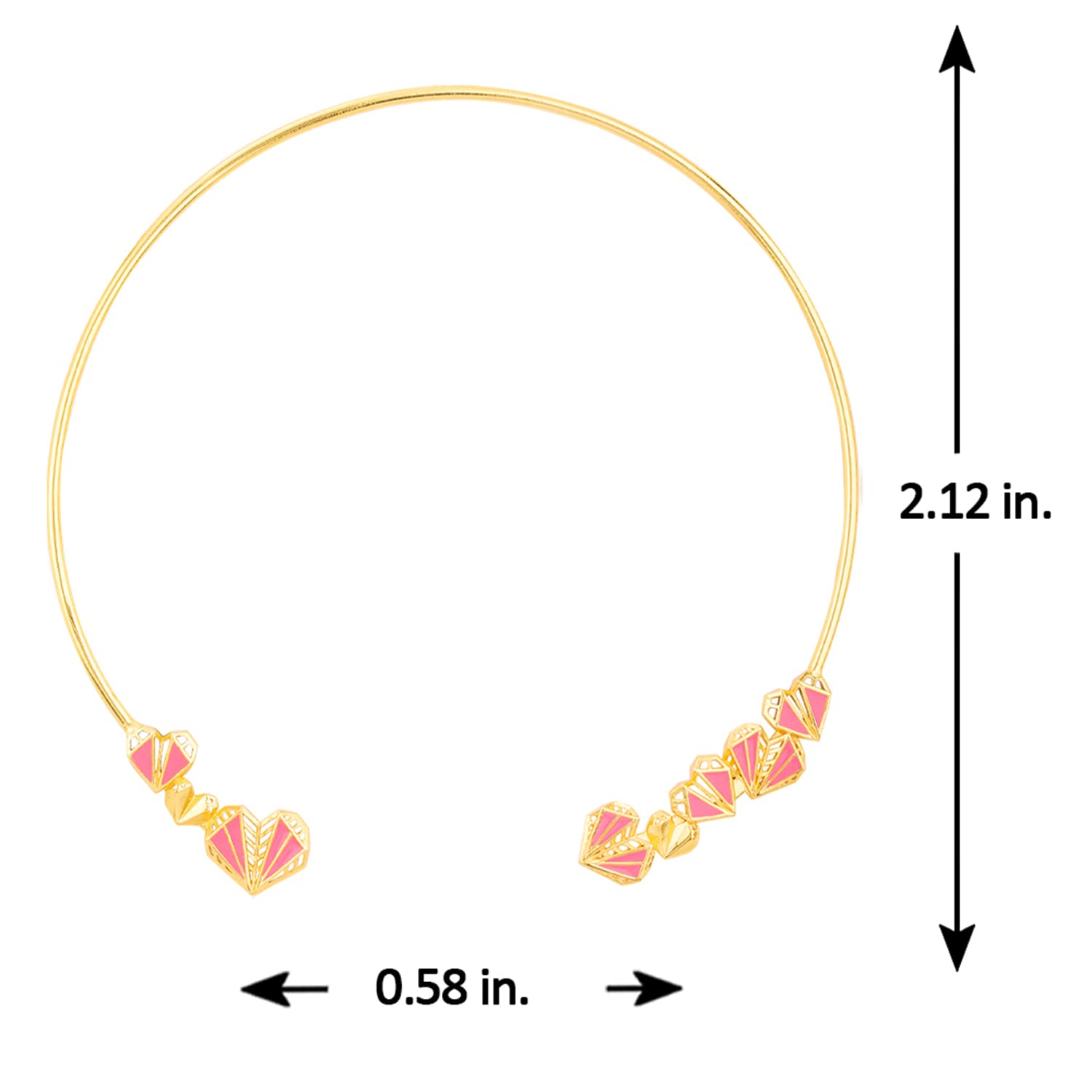 Geometric Motifs Open Style Necklace